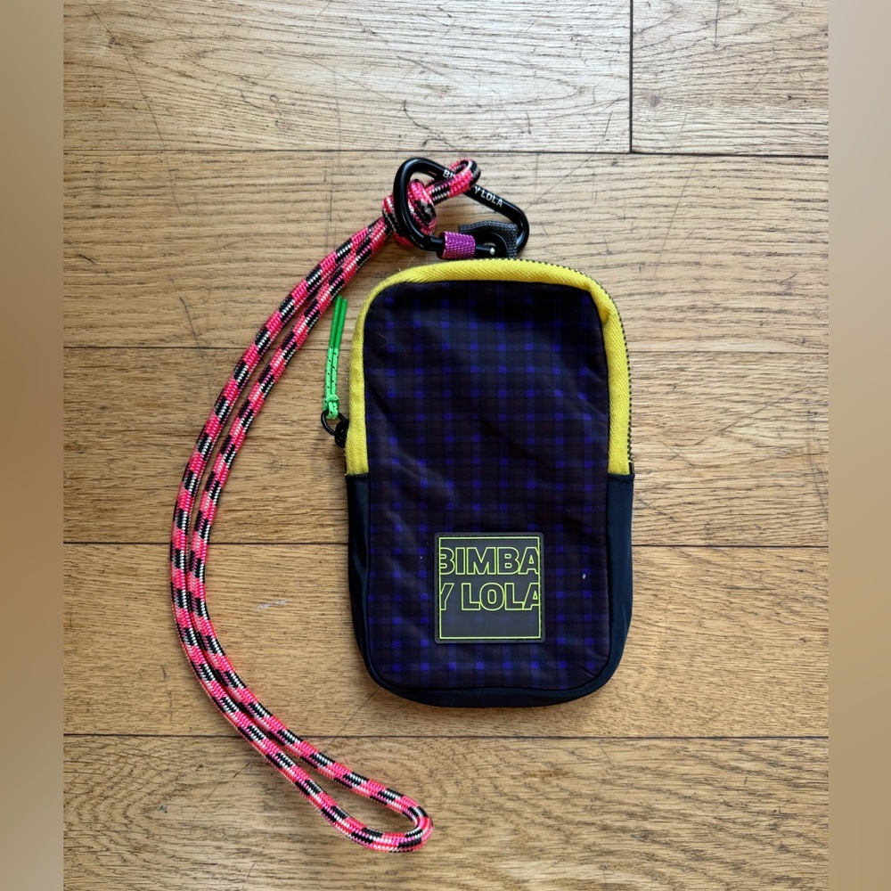 Bimba Y Lola Multicolor and Black Nylon Phone Case Mini Bag